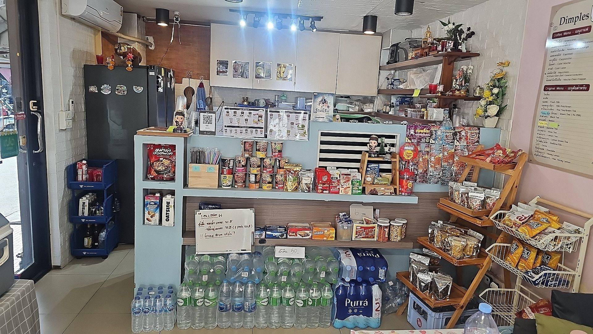 เซ้งร้านกาแฟสด Dimples Coffee  พิกัด ซอยฉลองกรุง 1 โครงการ Rpn ตึก U Place