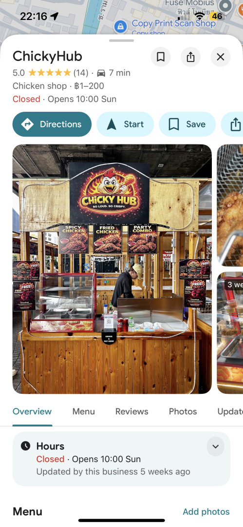 เซ้งแบรนด์ร้านไก่ทอด Chicky Hub